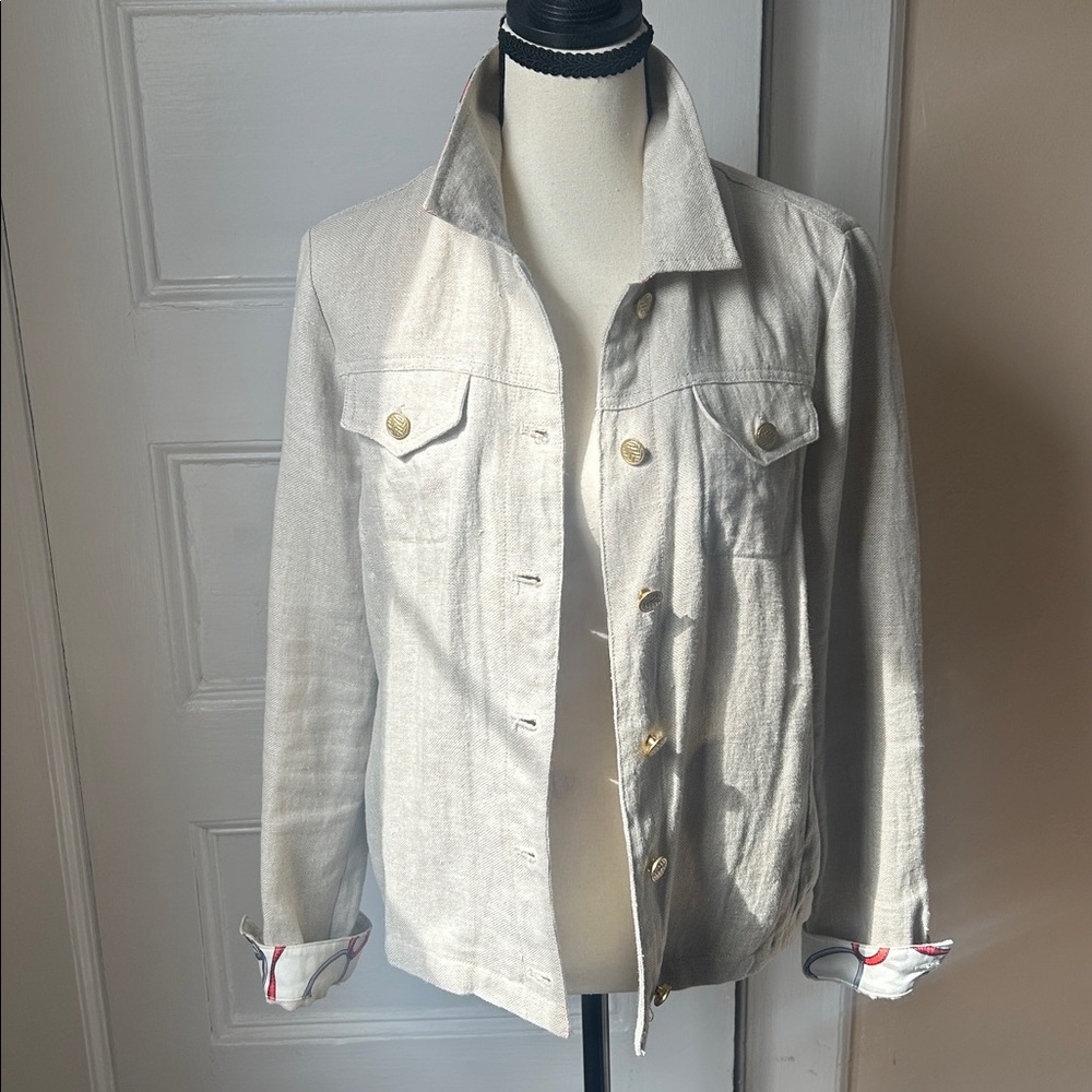 J.McLaughlin Linen Colby Jacket - Picture 8 of 16